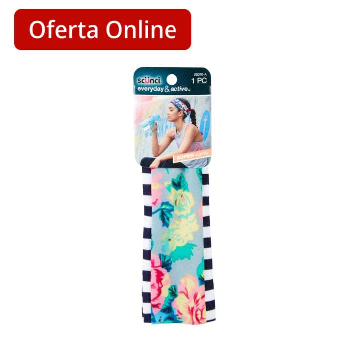 Pañuelo Para La Cabeza Scunci Splice Con Estampado