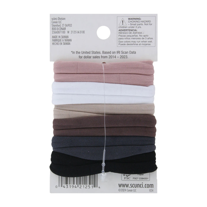 Bandas Elásticas Scunci Hoisery Ponytailers 12 Pc