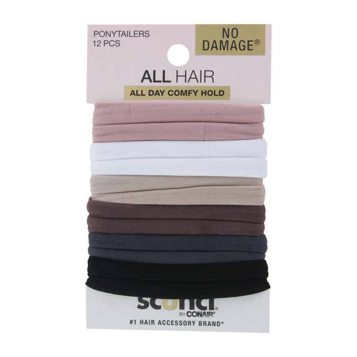 Bandas Elásticas Scunci Hoisery Ponytailers 12 Pc