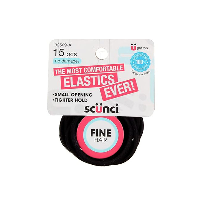 Moña Elástica Para Cabello Scunci Hair X 15 Piezas