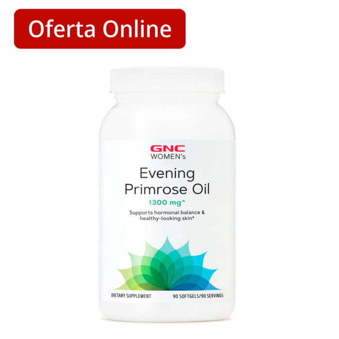 Aceite De Onagra Gnc Evening Primrose Oil 1300Mg X 90 Cápsulas Blandas
