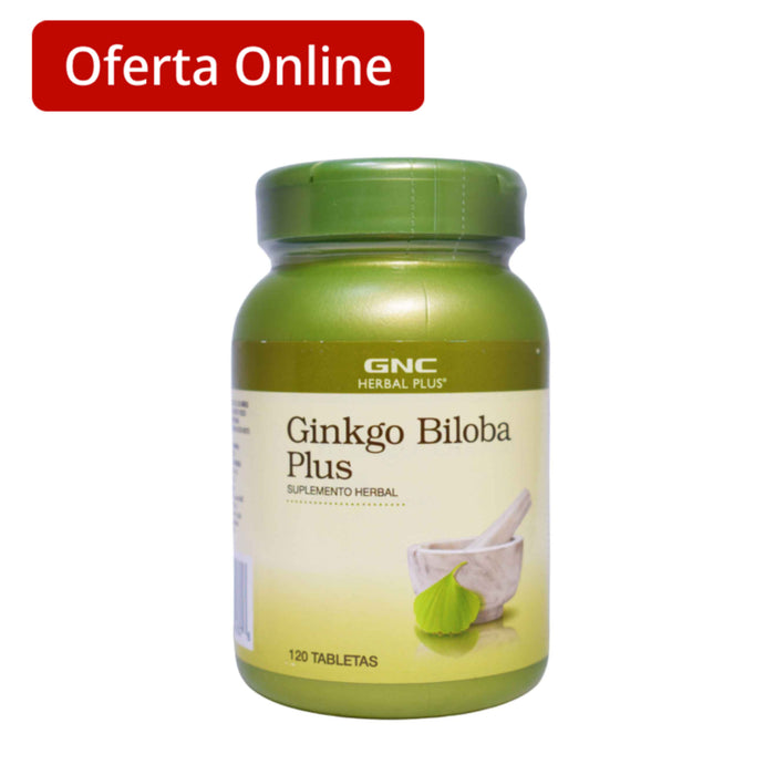 Ginkgo Biloba Plus Suplemento X 120 Tabletas