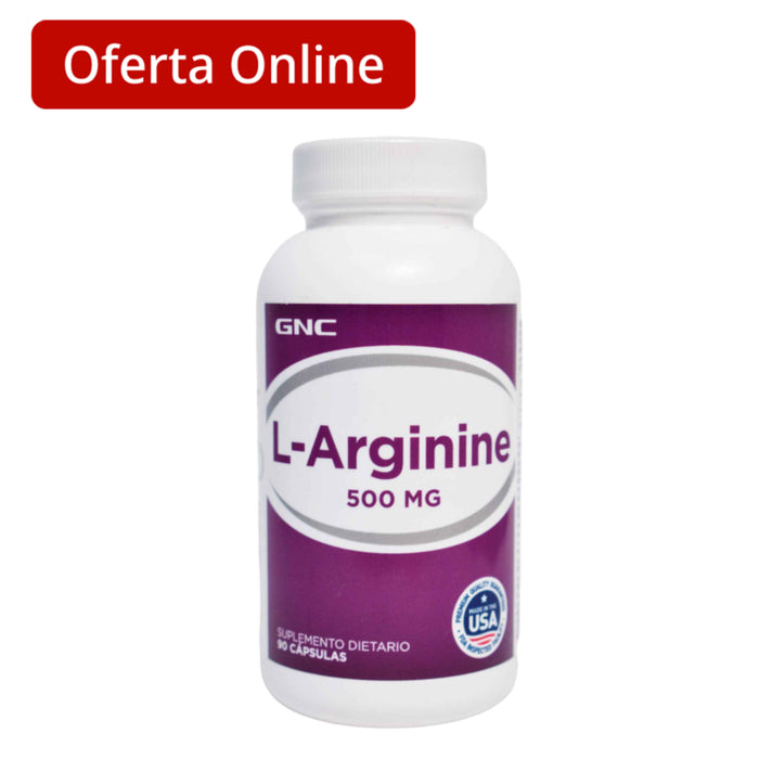 L Arginine 500 Suplemento L Arginina X 90 Capsulas