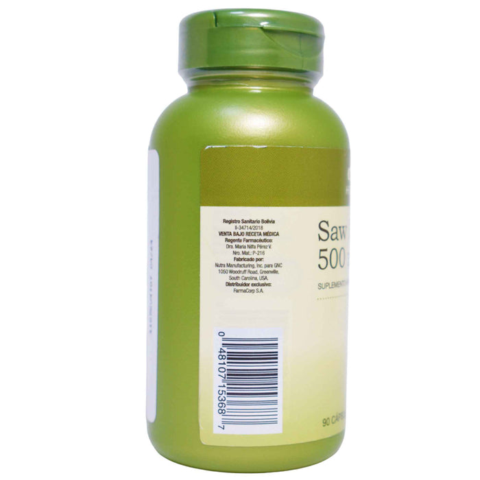 Saw Palmetto 500Mg Suplemento X 90 Capsulas