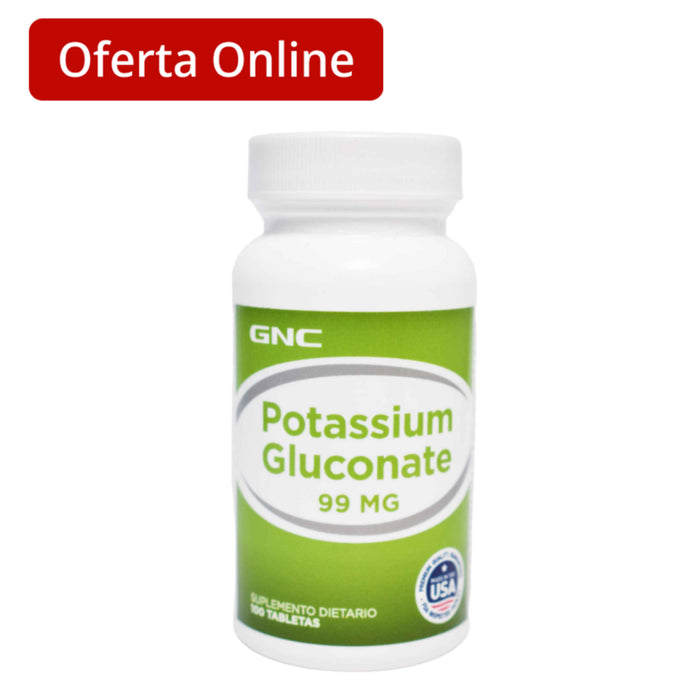 Potassium Gluconate 99Mg Suplemento Potasio Gluconato X 100 Tabletas