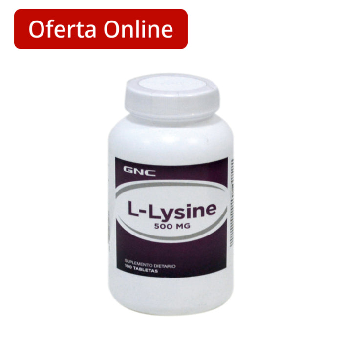 L-Lysine 500Mg Suplemento L Lisina X 100 Tabletas