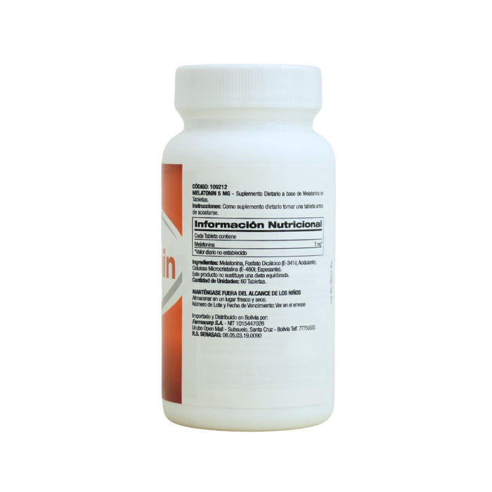 Suplemento Melatonin 5Mg Gnc X 60 Tabletas