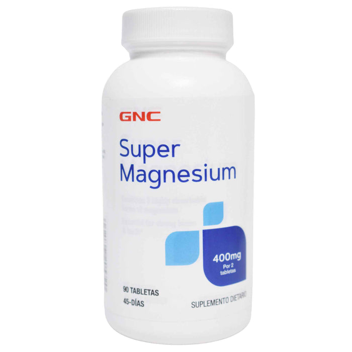 Super Magnesium 400Mg Suplemento Magnesio X 90 Tabletas