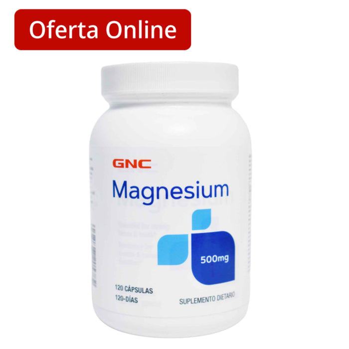 Magnesium 500Mg Suplemento Magnesio X 120 Capsulas