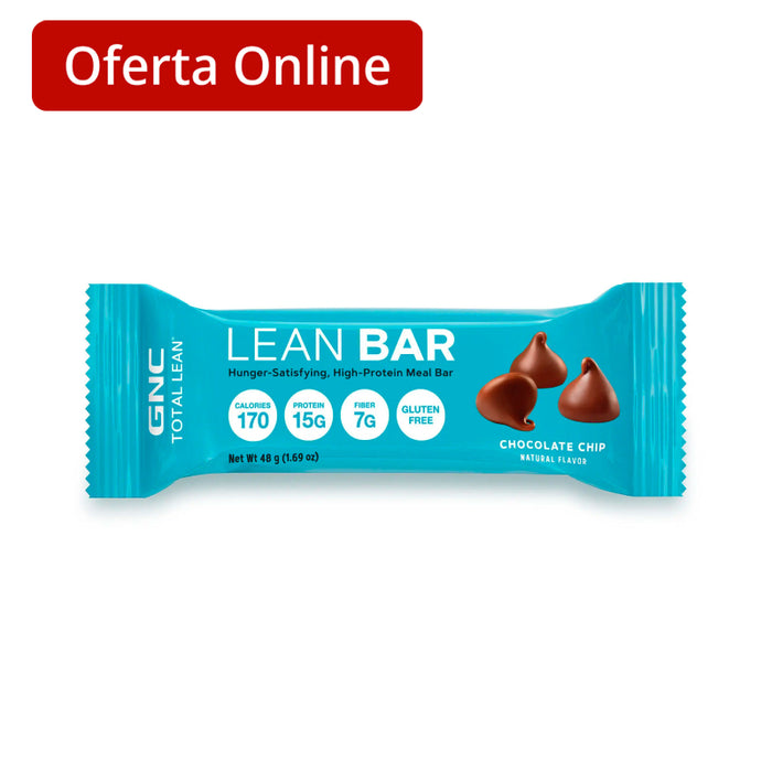 Barra De Proteína Gnc Lean Bar Chocolate Chip X 48G