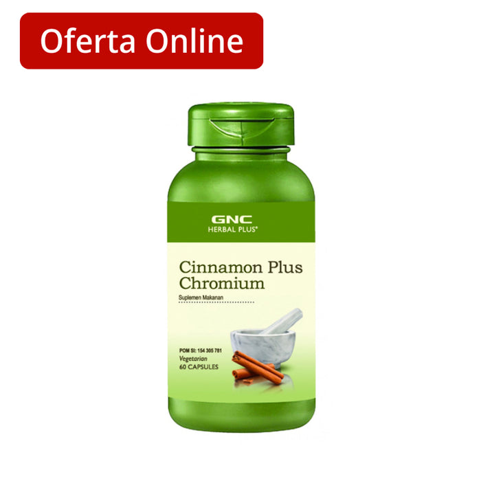 Cinnamon Plus Chromium Canela Y Cromo X 60 Cap