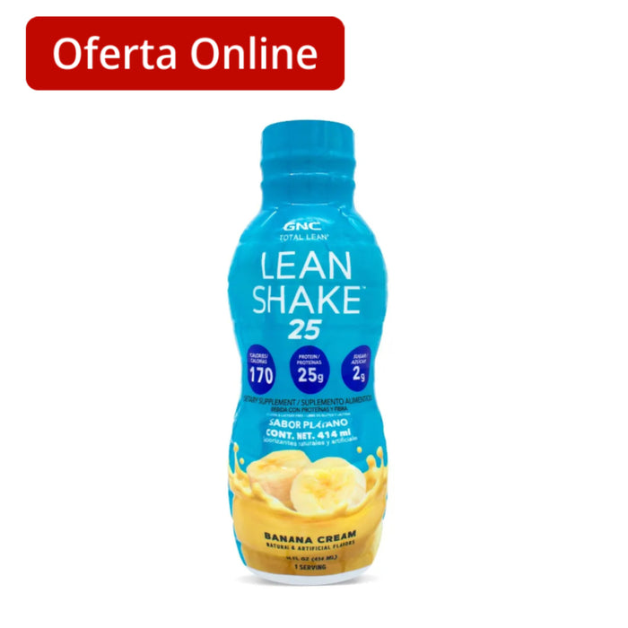 Lean Shake 25 Protein Banana Cream Proteina X 414Ml