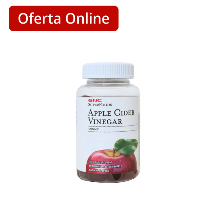 Suplemento Gnc Apple Cider Vinegar Gummy X 60 Gomitas