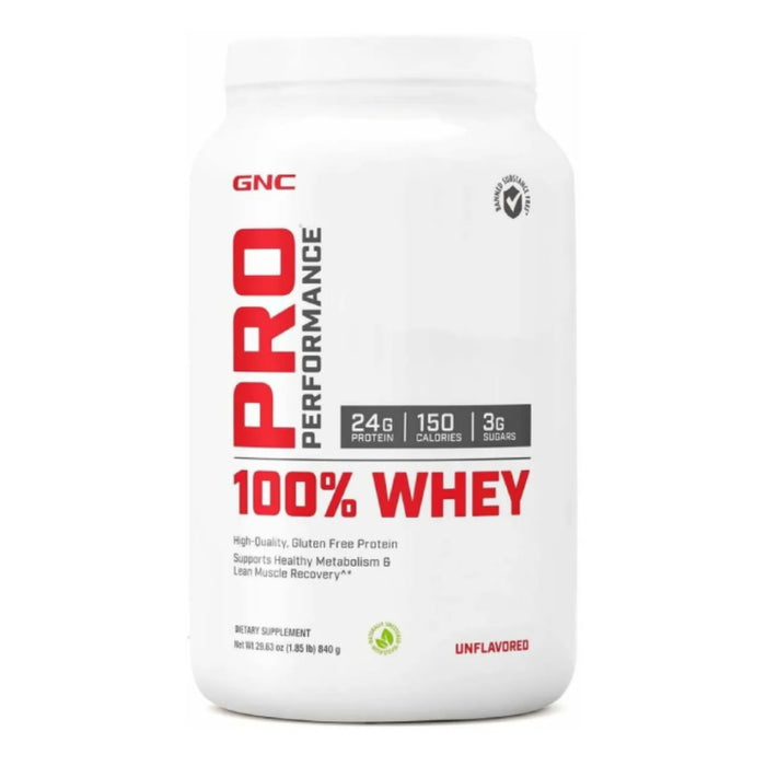 Gnc Pro 100% Whey Protein Unflavores X 840Gr