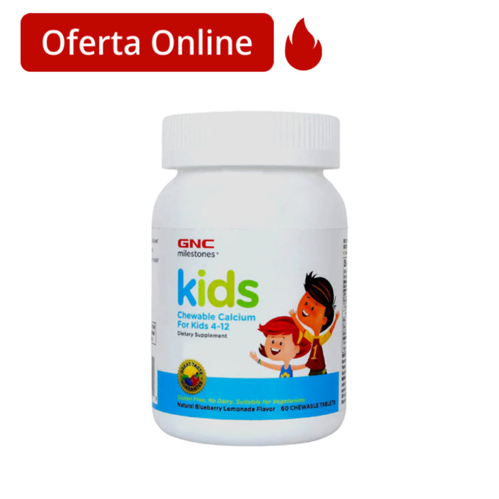 Calcio Gnc Kids X 60 Tabletas Masticables