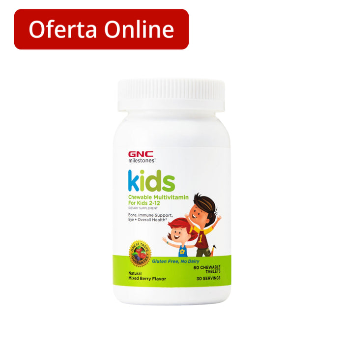 Multivitamínico Gnc Kids X 60 Tabletas Masticables