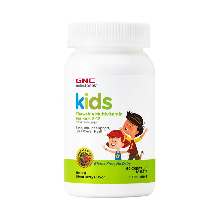 Kids Chewable Multivitamin For Kids 2-12 Masticables Gnc X 60 Tabletas