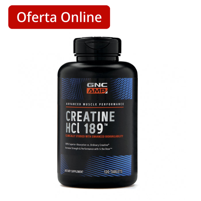 Suplemento Gnc Creatine HCL 189 x 120 tabletas