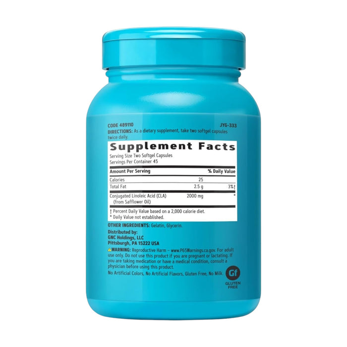 Suplemento Gnc Total Lean Cla 2000Mg X 90 Cápsulas Blandas