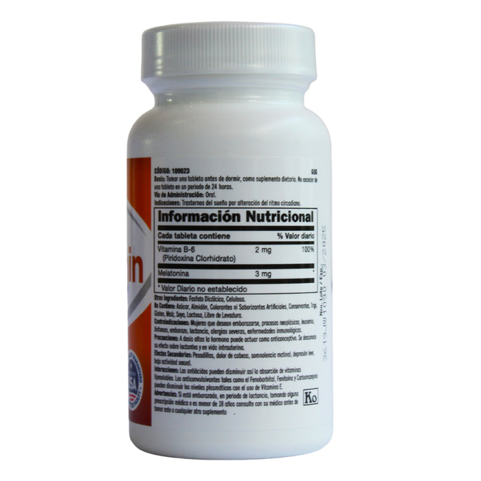 Melatonin 3Mg+Vitamina B6 X 120 Tab (109023)