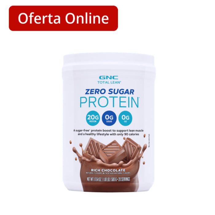Proteína Gnc Total Lean Zero Sugar Chocolate Rico X 500Gr
