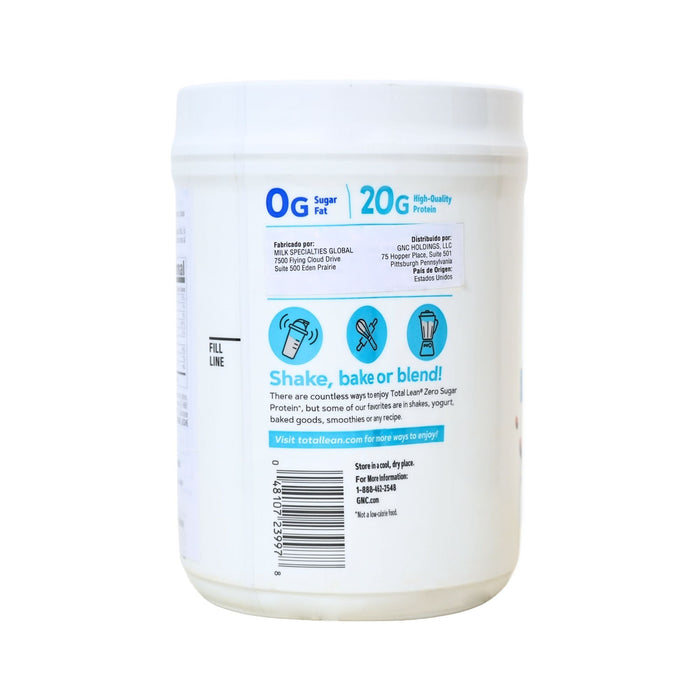 Proteínas Gnc Total Lean Zero Sugar Chocolate Rico X 500G