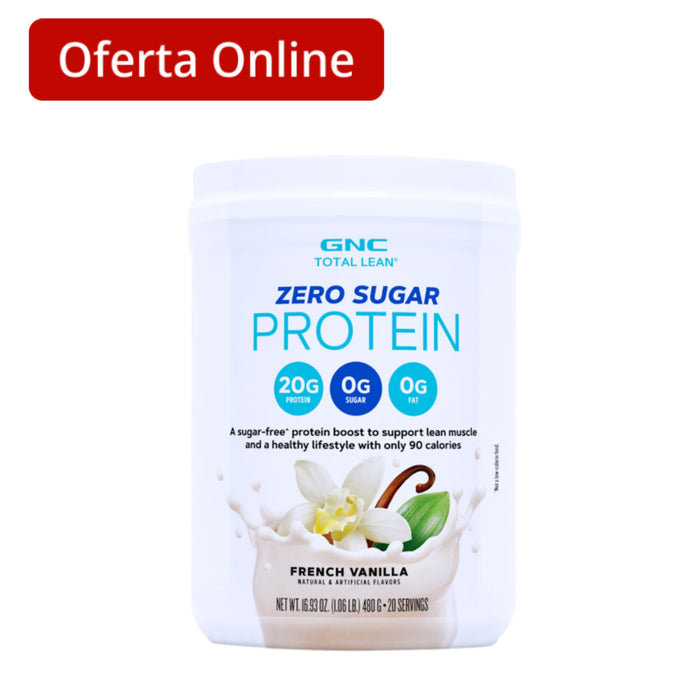 Proteína Gnc Total Lean Zero Sugar Vainilla Francesa X 480G