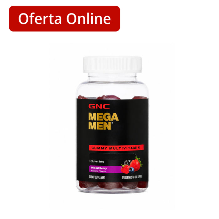 Suplemento Multivitamínico Gnc Mega Men X 120 Gomitas