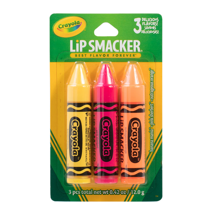 Lip Smacker Balsamo Labial Trio Crayola X 3 Unidades