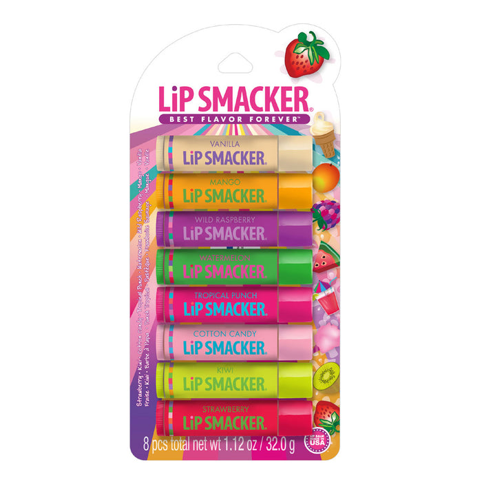 Lip Smaker Balsamo Labial Party Pack 8 Flavors