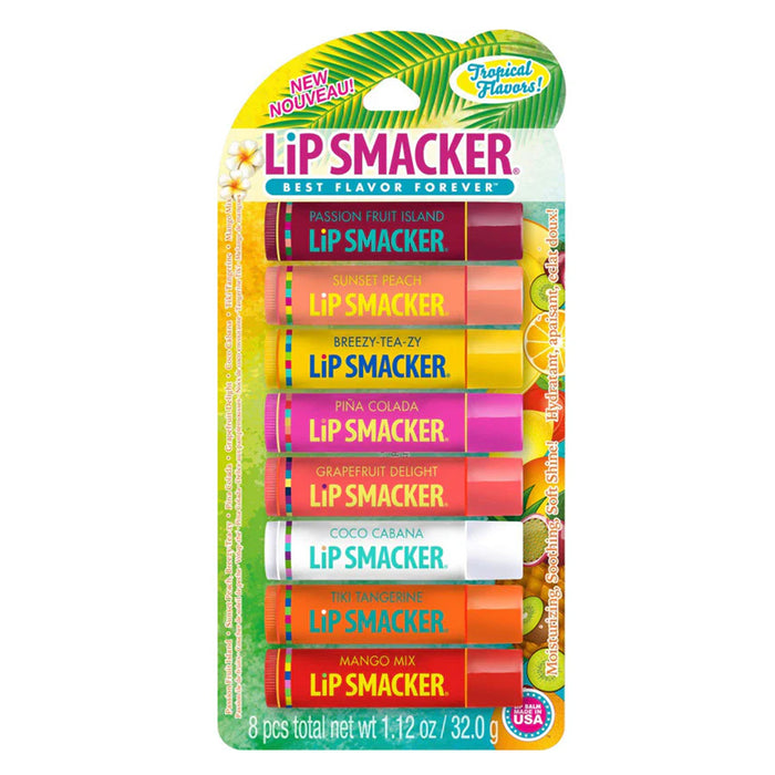 Bálsamo Labial Lip Smacker Tropical Flavors X 8 Unidades