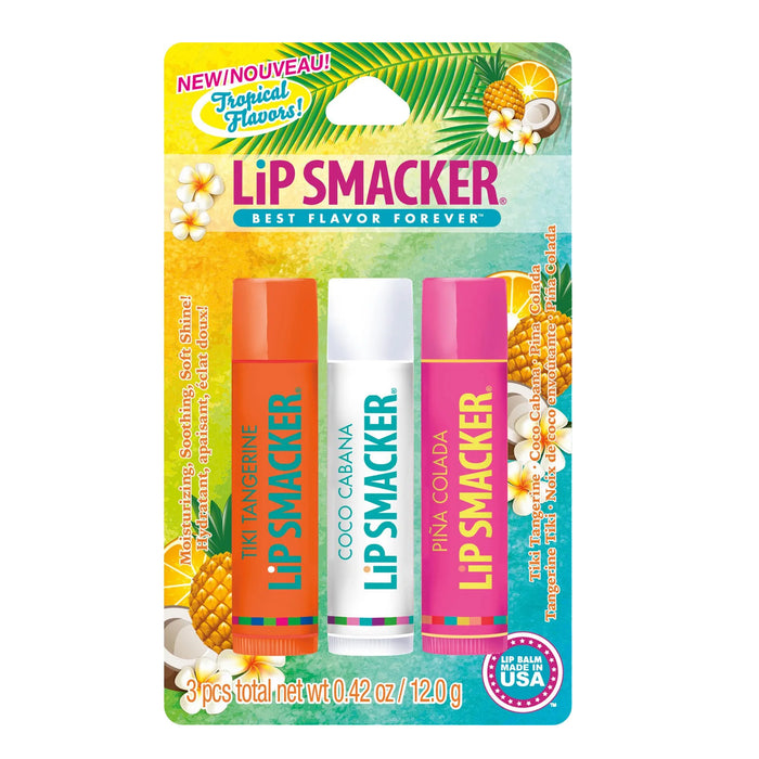 Lip Smaker Balsamo Labial Trio Tropical Flavors