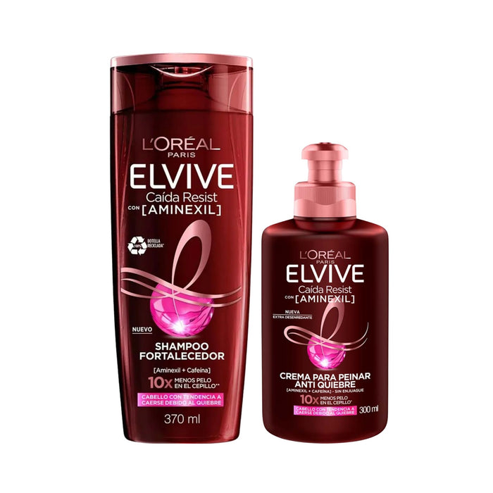 Pack Elvive Shampoo 370Ml+Crema Para Peinar Anticaída