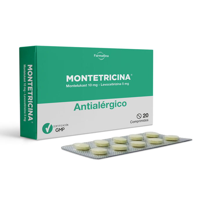 Montetricina Montelukast 10Mg Y Levocetirizina 5Mg X Tableta