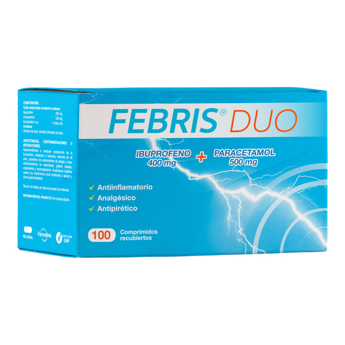 Febris Duo Ibuprofeno Paracetamol X Tableta