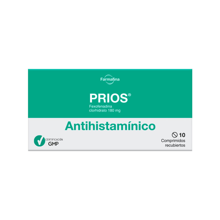 Prios Fexofenadina 180Mg X Comprimido