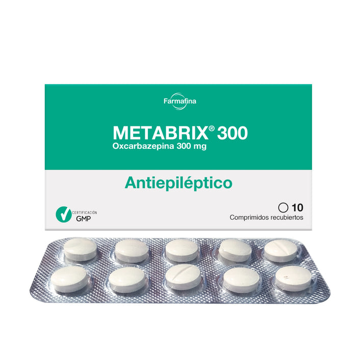 Metabrix 300Mg Oxcarbazepina X Comprimido