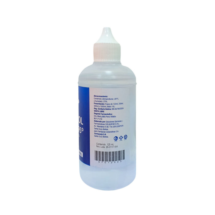 Alcohol Etilico 95 Farmacorp X 125Ml