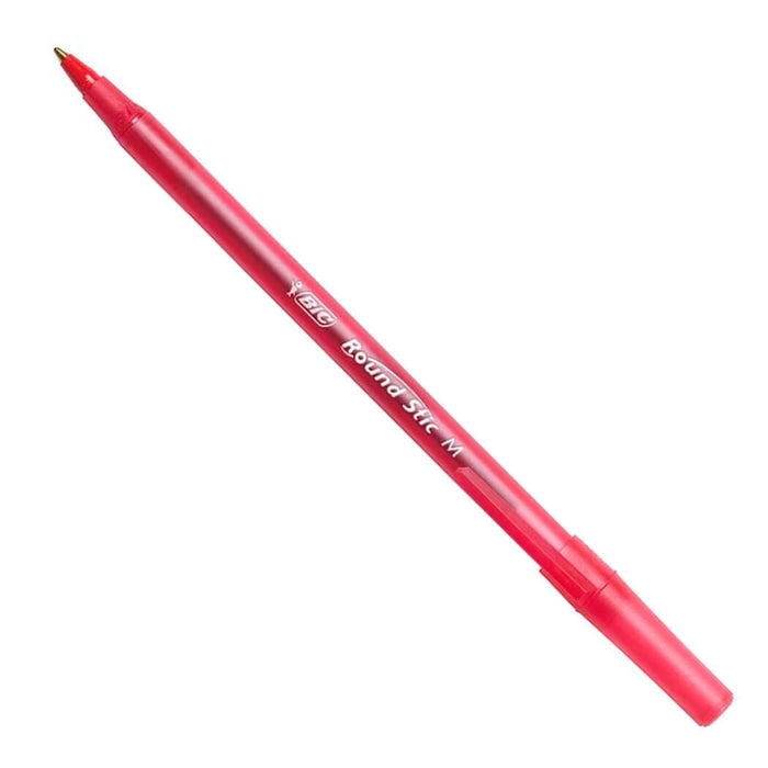 Bic Boligrafo Round Stic X 12 Unid Rojo