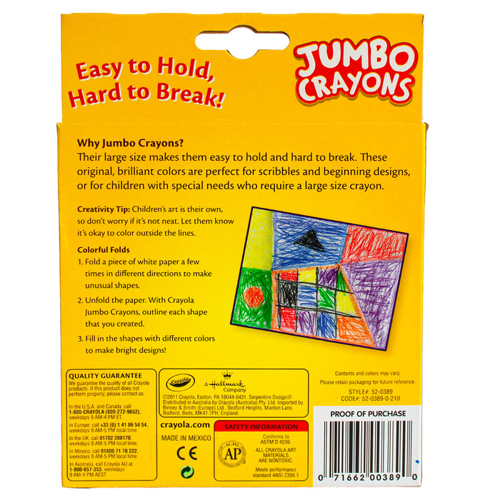 Crayons Crayola Jumbo X 8 Unidades