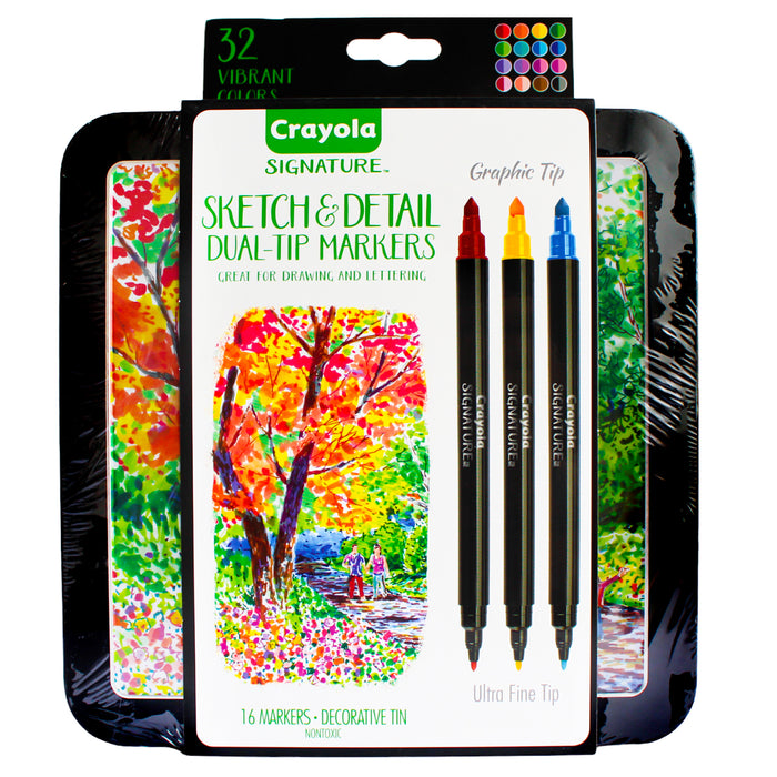 Crayola Marcadores Signature Dual X 16 Piezas