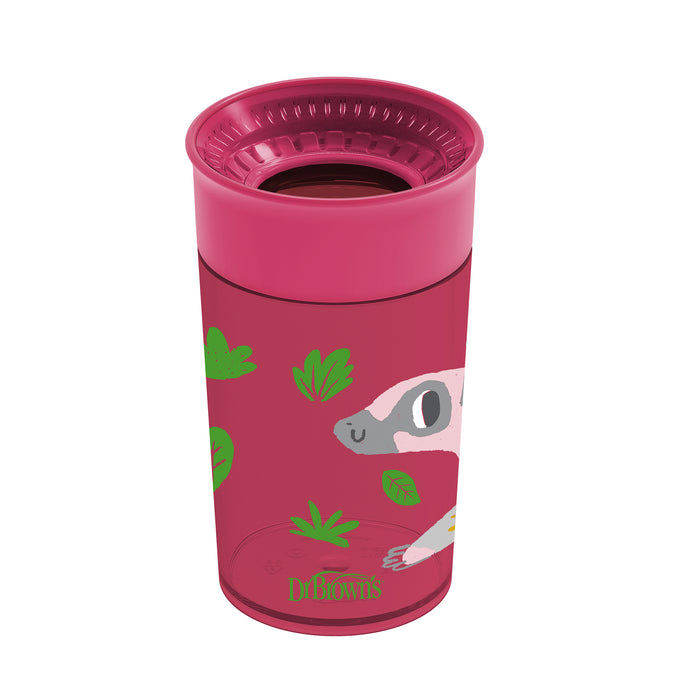 Dr Browns Vaso Antiderrame 360 Rojo Con Diseño 9M+