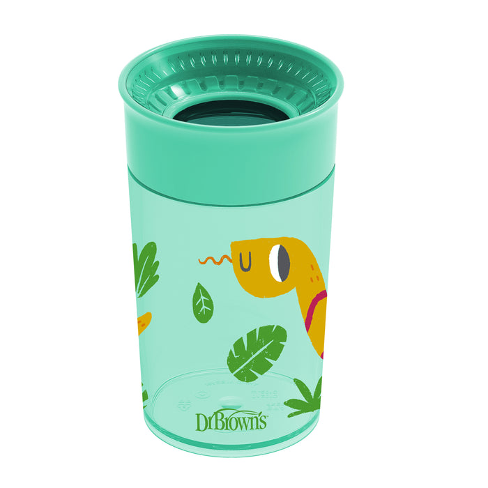 Dr Browns Vaso Antiderrame 360 Verde Con Diseño 9M+