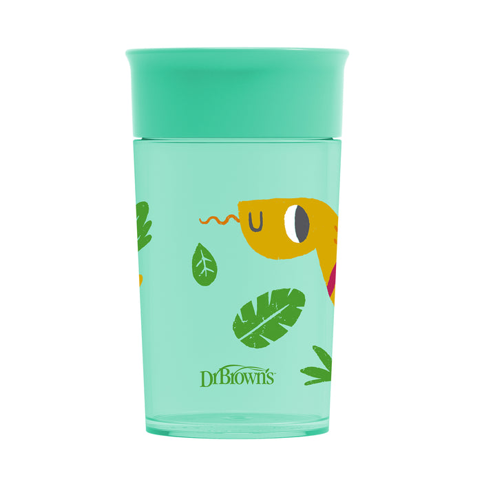 Dr Browns Vaso Antiderrame 360 Verde Con Diseño 9M+