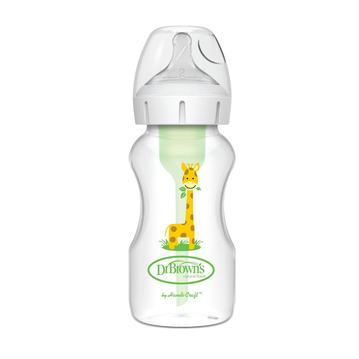 Mamadera Dr Browns Boca Ancha Blanco Jirafa 3M+ X 270Ml