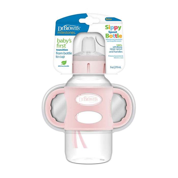 Mamadera Dr Browns De Transicion Rosa 6M+ X 270Ml