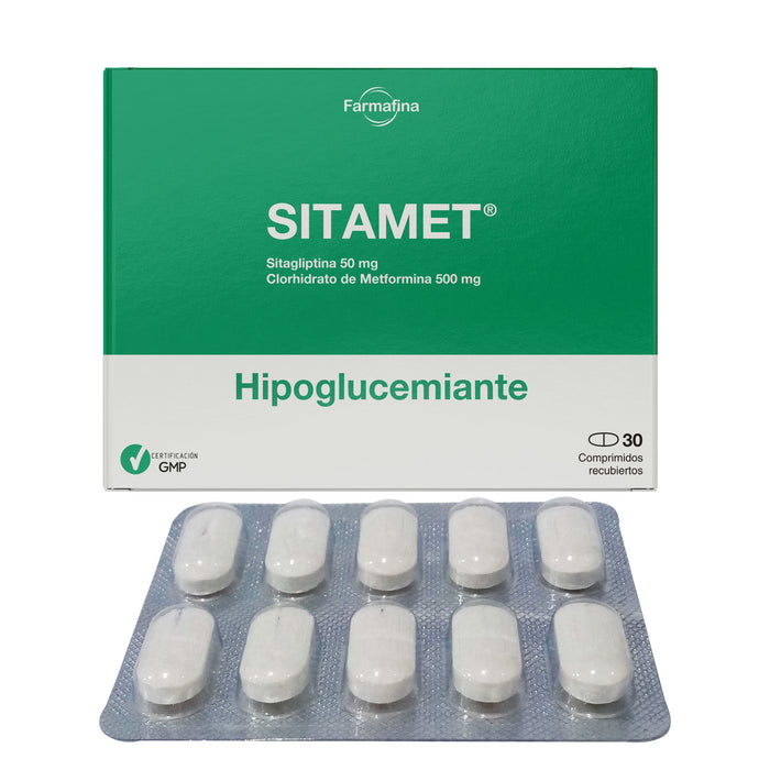 Sitamet 50 500Mg Sitagliptina Metformina X Comprimido