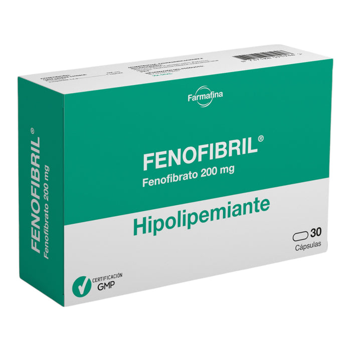 Fenofibril Fenofibrato 200 Mg X Cápsula