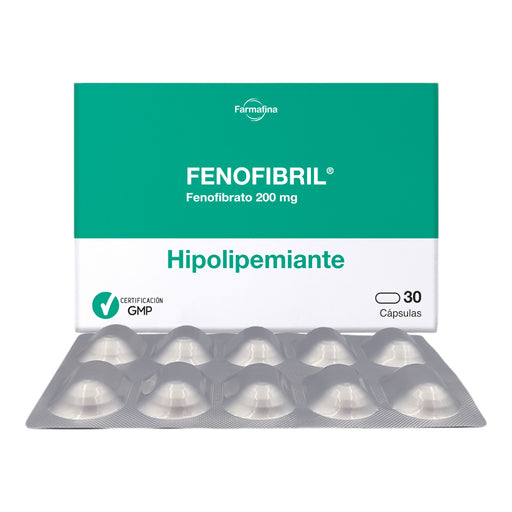 Fenofibril Fenofibrato 200 Mg X Cápsula