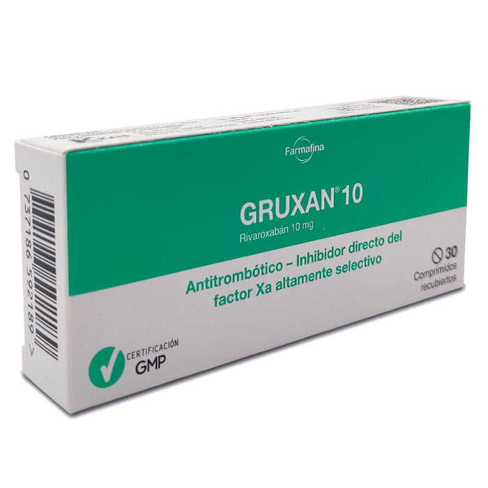 Gruxan 10 Rivaroxaban 10Mg X Comprimido